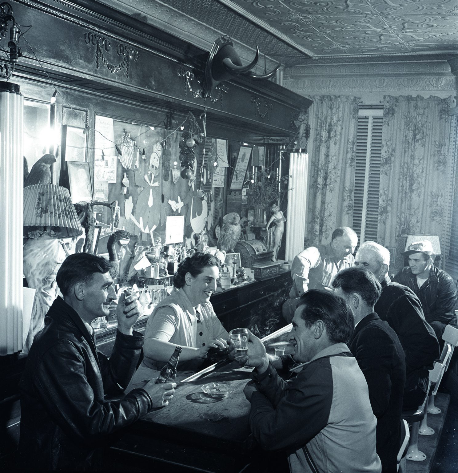 bar in Dawson, Yukon by George Hunter