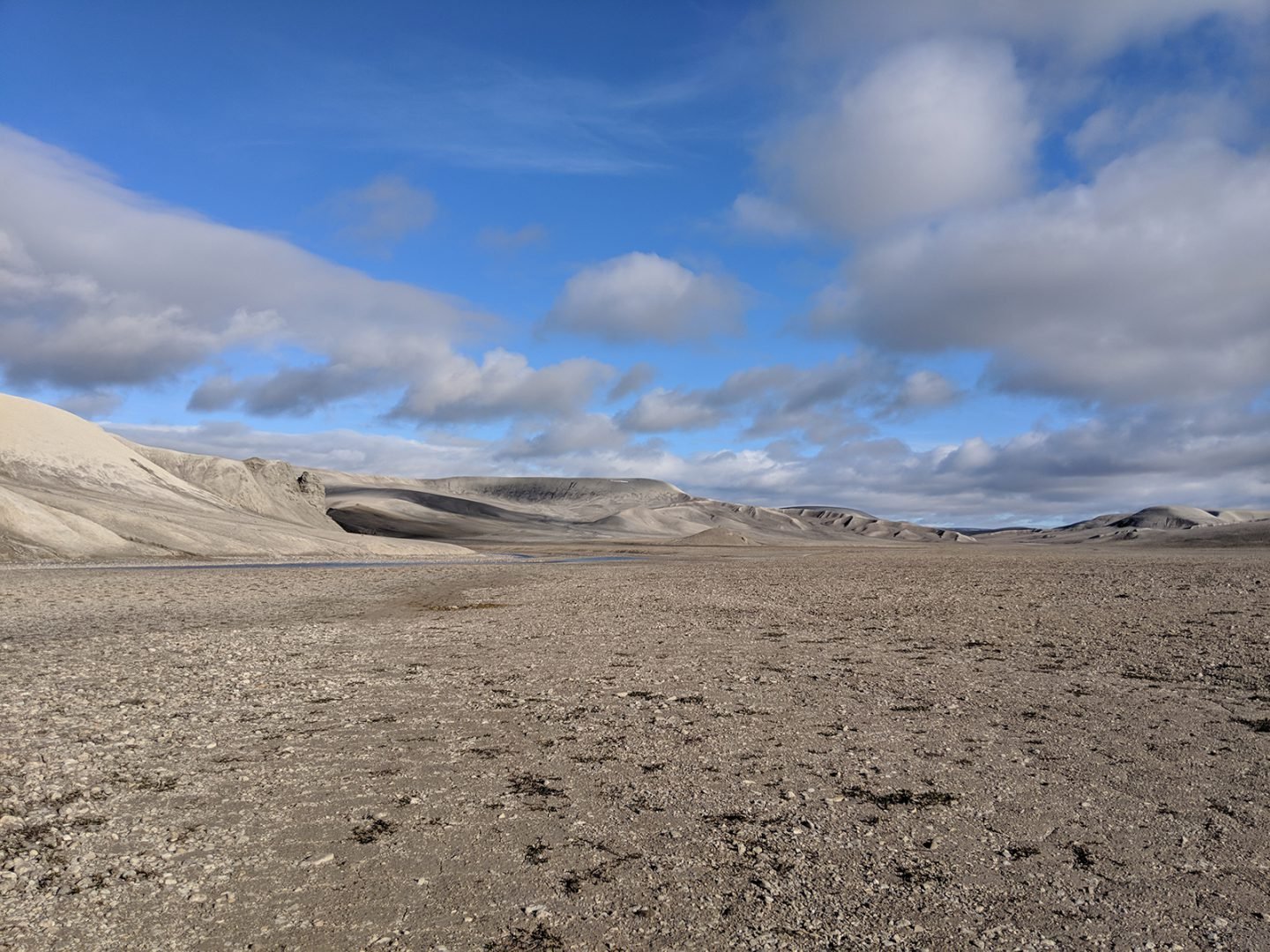 Breccia Hills polar desert landscape Devon Island