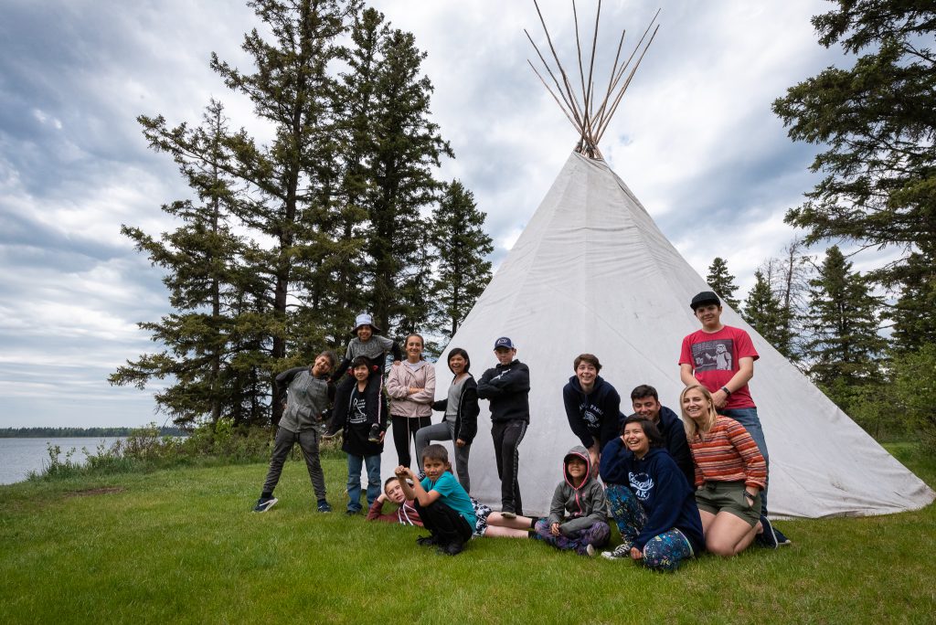 Canada’s Coolest School Trip building a teepee in Riding Mountain National Park