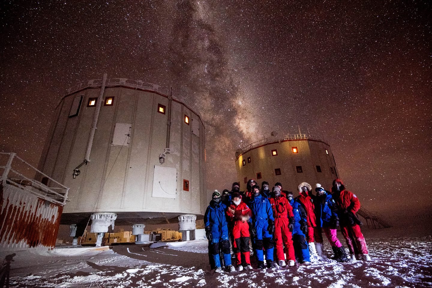 L’équipe de 2014-2015 de la base antarctique Concordia