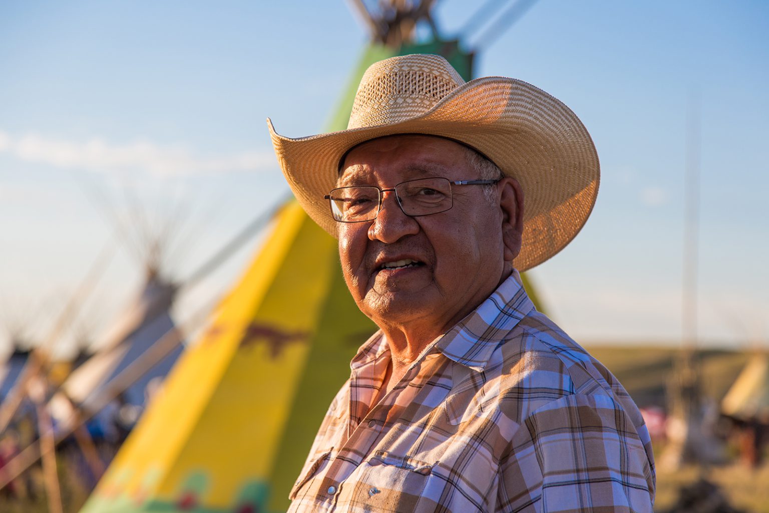 Gerald Sitting Eagle, a Siksika Elder and the former chair of the Stampede?s Indian Events committee.