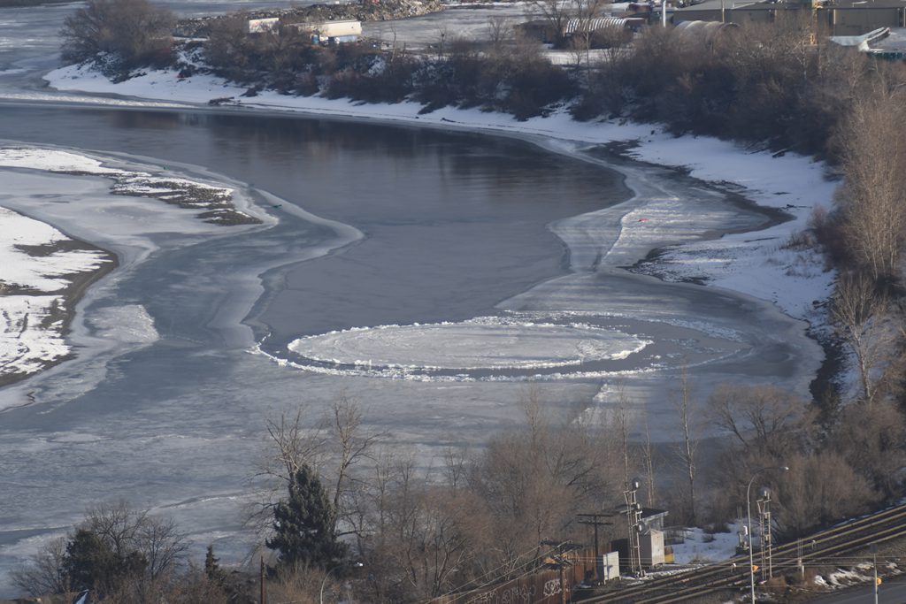 Ice disc South Thompson River 2020