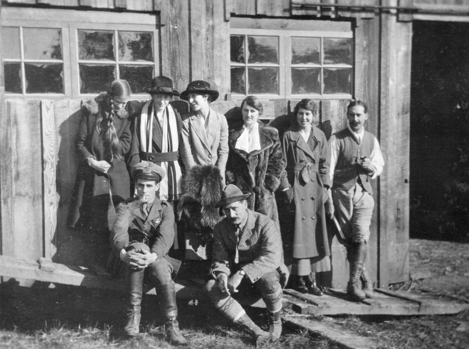 Joe Fall and members of his family at their farm in Hillbank, B.C.