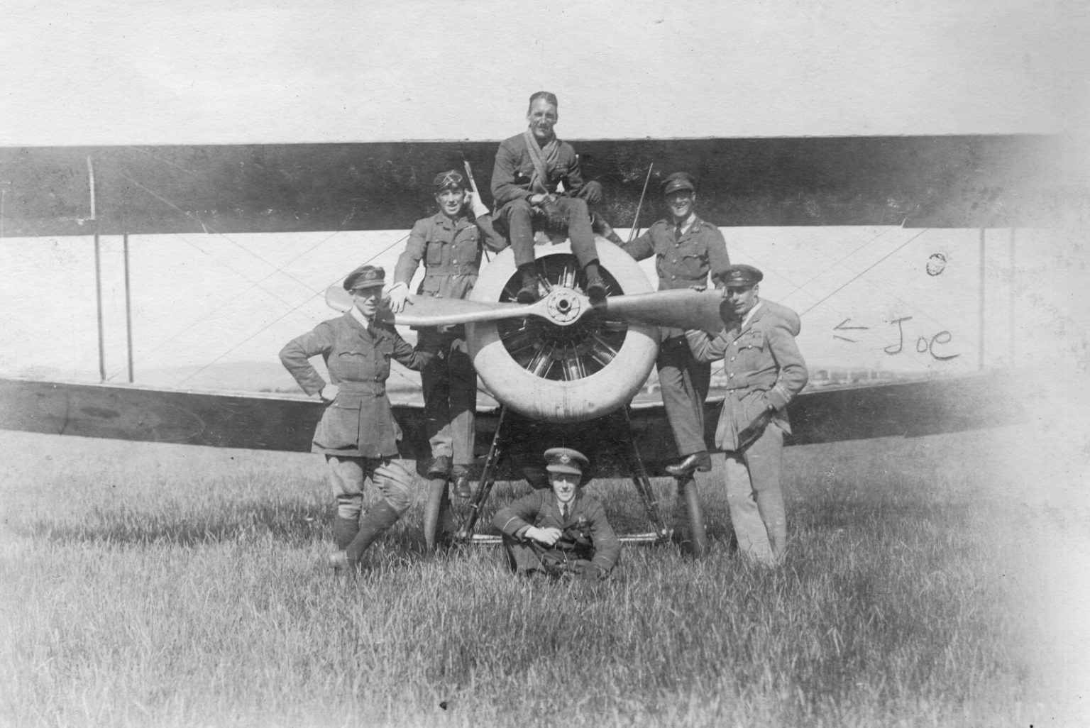 Joe Fall, far right, with members of his squadron, date unknown 