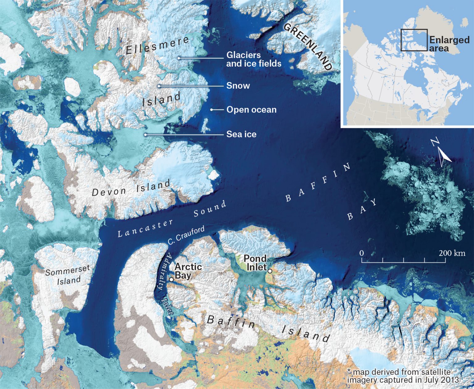 Map of Lancaster Sound and area