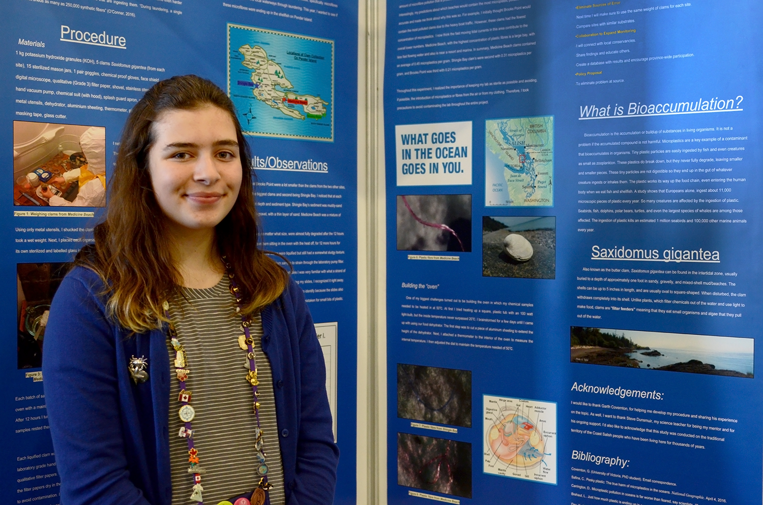 Lauren Grace Ohnona: Ohnona says that the best part about the fair is getting to share her finding and presenting her project to the public.