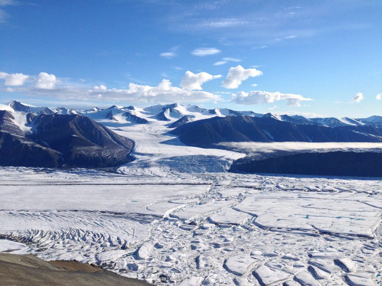 A glacier landscape on northern Ellesmere Island