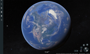 Screenshot of the new Google Earth
