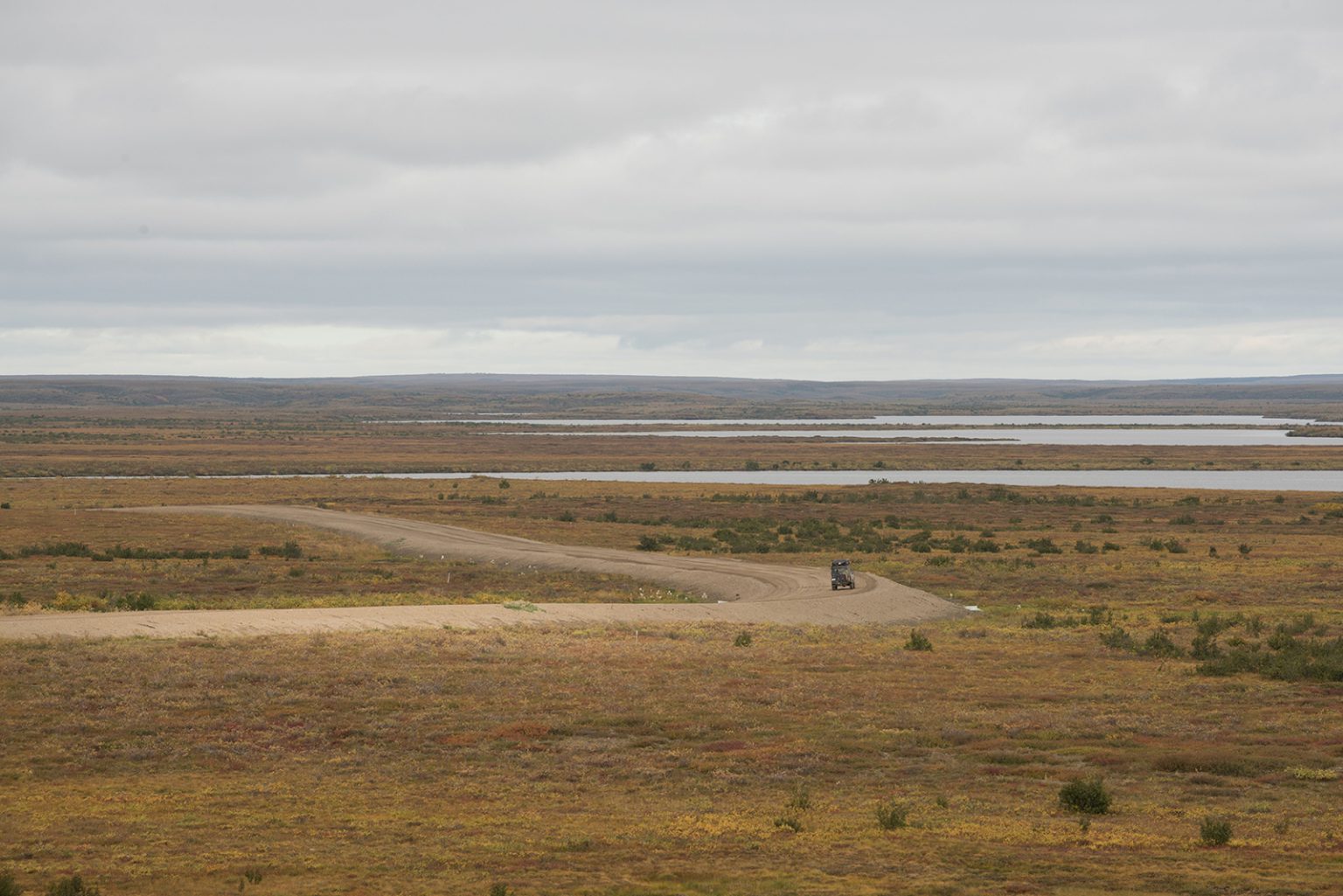 Mackenzie Valley Highway and tundra