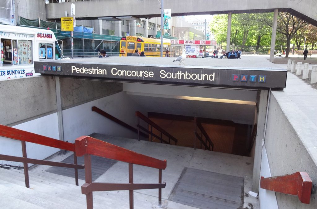 Entrance to the PATH system outside Toronto's City Hall