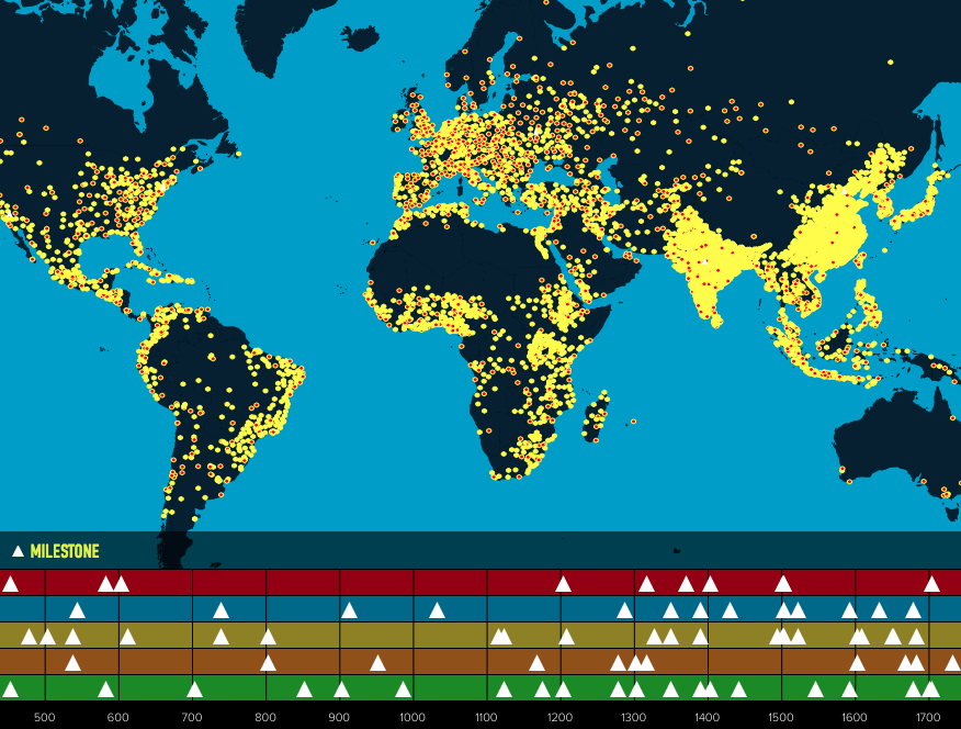 Interactive map shows global population growth through time Canadian