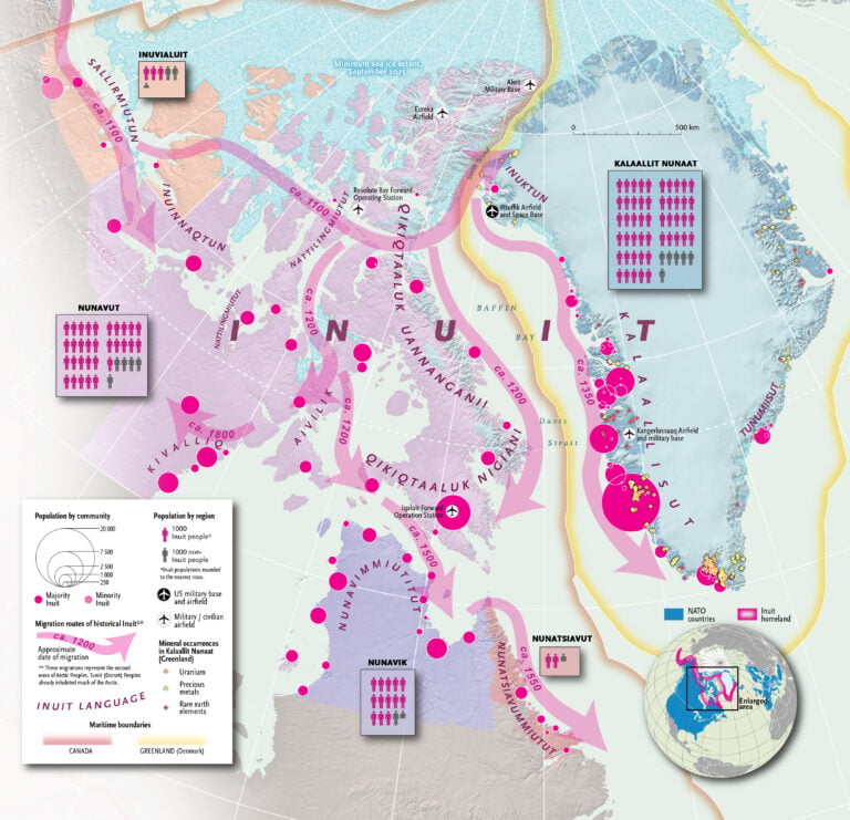 Inuit Clean On the map: Examining historic Inuit migration routes between Canada ...